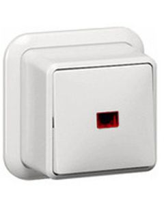 Gira opbouw schakelaar 2 polig  lamp zwg 