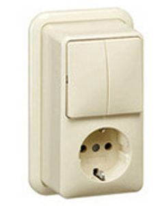 Gira opbouw combi wcd  serie cwg