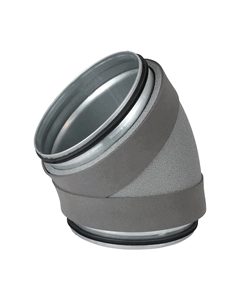 Thermoduct geïsoleerde Spiralo bocht 45° 160mm