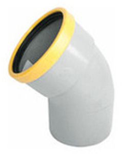 Pvc m-bocht 45° SN8 m/s