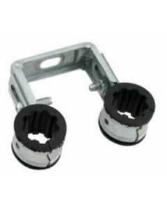 Dubbele muurbeugels.28+inlage u-model 22mm