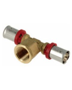 Bonfix Alu-pers t-stuk 16 x 1/2" x 16 mm bi