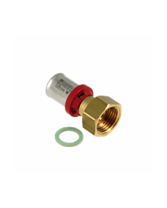 Bonfix Alu-pers 2-del. kopp. met losse moer 1/2"bi x16mm