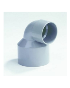 Pvc l-verloopbocht 90° 75x50mm