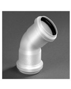 PP Bocht 50-45° 2xM Wit