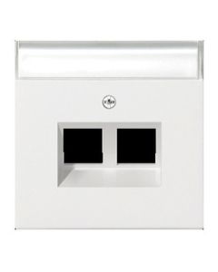 Gira F100 outlet inzetpl 2XMJ 30gr zwg
