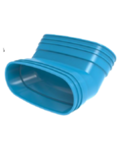 Wavin ventiza staande bocht 45° 195x80 m/m