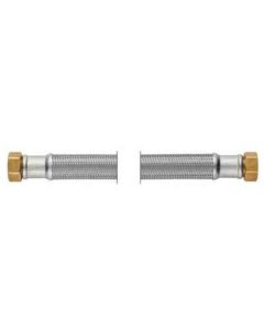 Flexibele slang 3/4"BI/BI 75cm Vernikkeld
