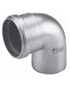 Rookgas bocht 80mm 87° alu.