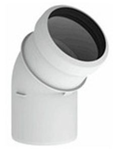 BuHo Safepp rookgas Ø 80 bocht 45° wit