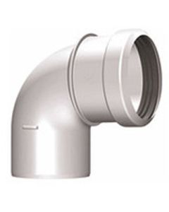 BuHo Safepp rookgas Ø 80 bocht 90° wit