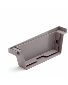 S-lon eindstuk voor bakgoot 140mm links
