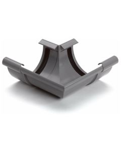 S-lon buitenhoekstuk voor mastgoot klem 125mm type extra