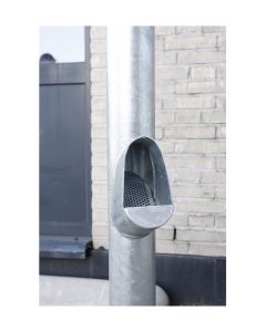 Gegalv Stalen Ondereind 80mm  2mtr m Bladafscheider