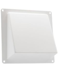 Gevelklep 125mm wit p/st.