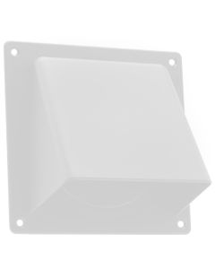 Universele gevelklep ø100/125/110x54mm wit