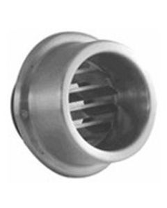 RVS buitenrooster kraagmodel Ø100mm