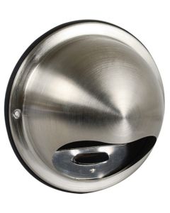 Rvs buitenrooster bol model Ø 150 mm met gaas