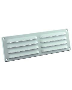 Alu schoepenrooster 300x90mm kleine schoepen wit