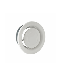 Afzuigventiel m Aansluitbus Ø125mm Wit