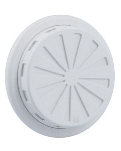 Verstelbaar ventilatierooster wit ø 100-150mm