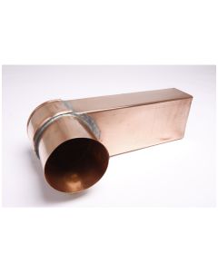 Koper stadsuitloop 60x80mm Ø80mm