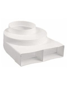 Nedco overgangsstuk haaks Ø125mm-2x 110x54 mm verstelbaar