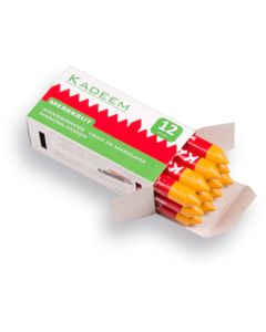 Kadeem merkkrijt Geel 13mm per 12st.