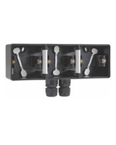 Niko WD onderbak 3V H 2xM20 hydro zwart