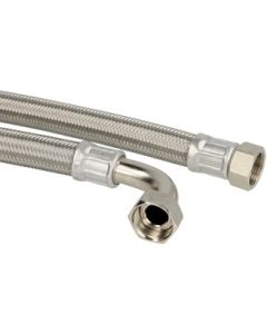 Flexibele slang 50cm 3/4" WM x 3/4" WM 90° bocht
