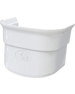 Tecnosystemi overg.manch t.b.v. wandunit MCS75 (78 x 90mm) RAL9010