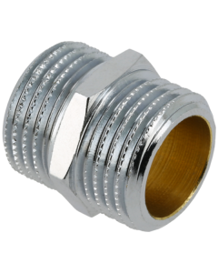 Bonfix chroom dubbele nippel 1/2"