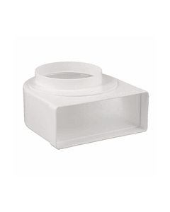 Overgangsstuk haaks Ø 150mm-220x90mm