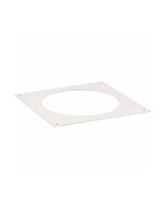 Afdekplaat Ø 150mm (vlak) WIT