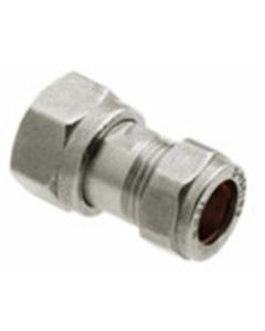 Bonfix chroom 2-delige koppeling M24 x 15mm knel
