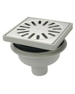 AqB Vloerput 150x150x50 RVS rooster onder verstelbaar 4015