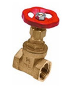 Bonfix schuifafsluiter rood handwiel 1 1/2"bi