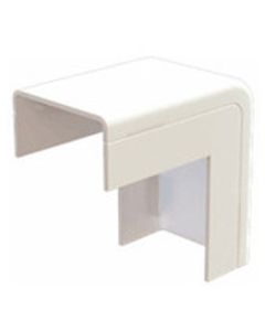 Canalit Buitenhoek wit leidingkanaal 25x13 Per 2 Stk.