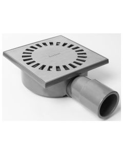 Easy Drain Aqua Compact vloerput 15x15x60 RVS rooster zij