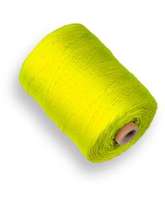 LABORA Uitzetkoord Nylon, 1,5 mm dik, fluor geel, 200 meter, gevlochten koord.
