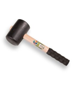 Rubberhamer ATLAS nr. 4 hard, 1 Kg, met rubberen handvat. Geschikt voor Houtsplijter No Axe.