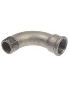 Lange bocht verzinkt 90° bi/bu  1" nr.1