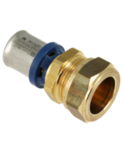 Bonfix Alu-pers rechte koppeling 20 mm x 22 mm knel