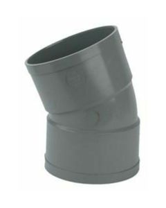 Pvc l-bocht 22° GR 110mm m/m