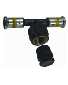 Henco GAS pers t-stuk 20x1/2"x20mm