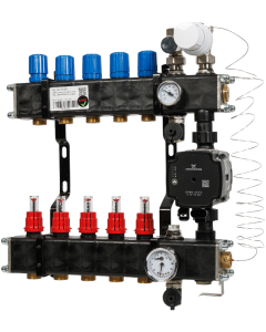 VTE comp vloerverw.verdeler Grundfos UPM3-5 groeps