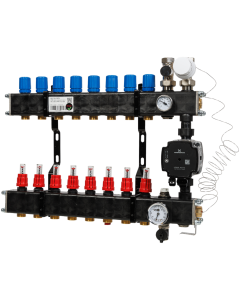 VTE comp vloerverw.verdeler Grundfos UPM3-8 groeps