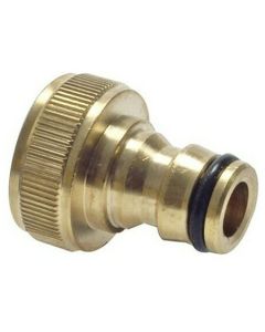Kraanaansluiting messing 1/2" bi.dr.