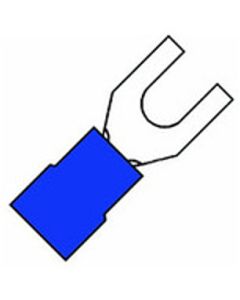 Kabelschoen vork BLAUW BM = 4mm 1,0-2,6mm²