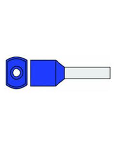 Adereindhuls 2 x 2,50  TWIN blauw  zk100